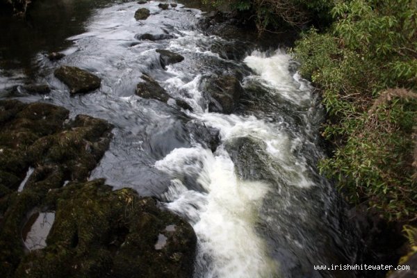 upstream from bridge (low water)