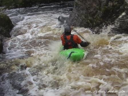 Aidan running through the upper section quasi gorge yoke