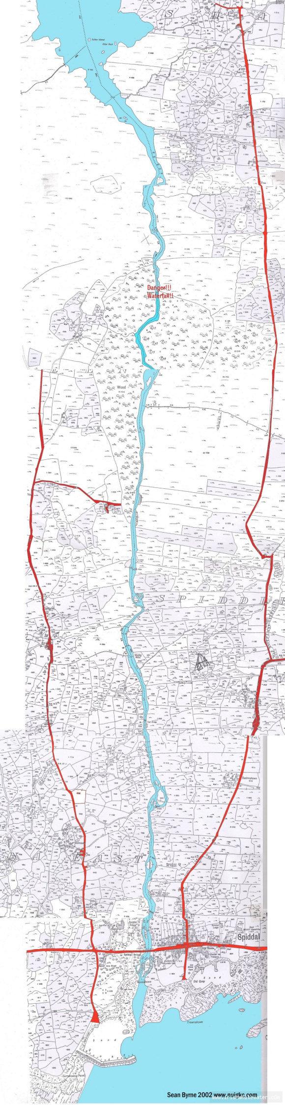 Old map of the Boluisce.