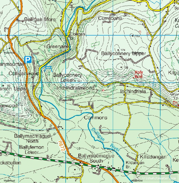 Colligan Gorge Map
