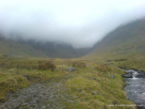 Srahnalong River and Valley. Mayo, Ireland. A great Creeking run, one of Irelands best kayaking rivers