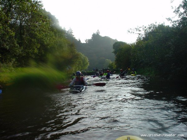 looking back towards the get in from the first wier at clashganny