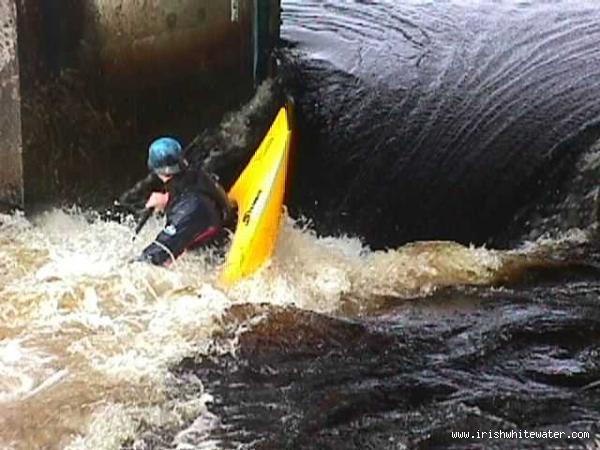  Donnacha Quilty at the   hole, at the Dam, at the top of the river.