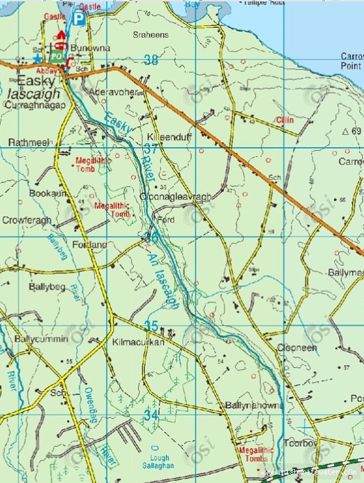 Easkey Map