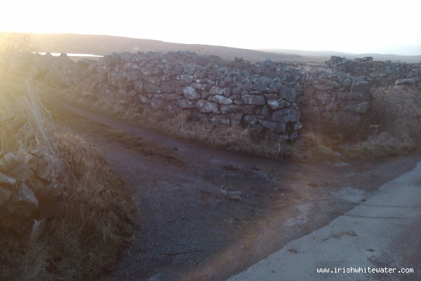 Long start Put-in At the lake. Its the first left after the "Leitir Peic" stone sign.
