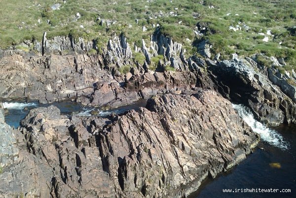 One of the drops at Simons Falls - Low/No water.