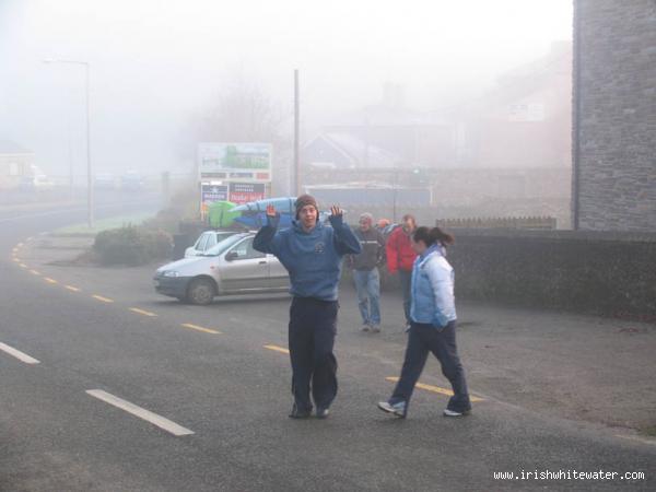 Get out parking point, its foggy here but you'll just make out the petrol station in the back left of the photo, just out of shot is the R668 turn off for Clogheen