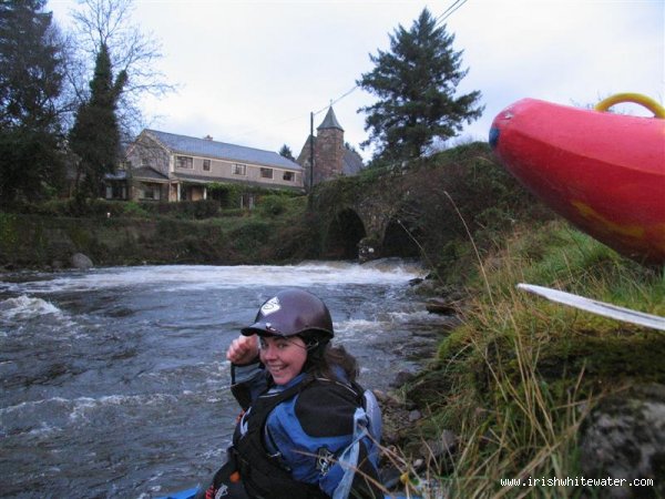 cora @ the get on below the bridge & stopper at hanoras cottage and the nire church