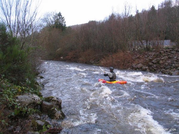 kev heads off downstream of the get on 