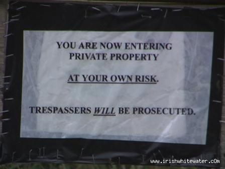 Private Property. Upper Section