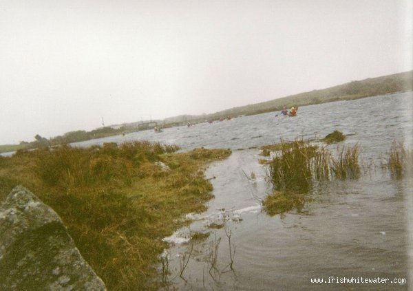 The lake above the dam. This is the usual get on point for the long start. 