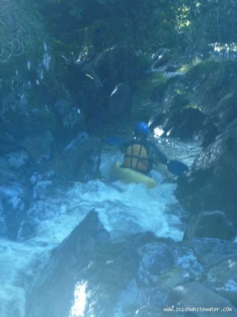 Between first and second bridges