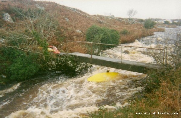 The Foot bridge. Sometimes if the level is very high you have to duck going under it. 