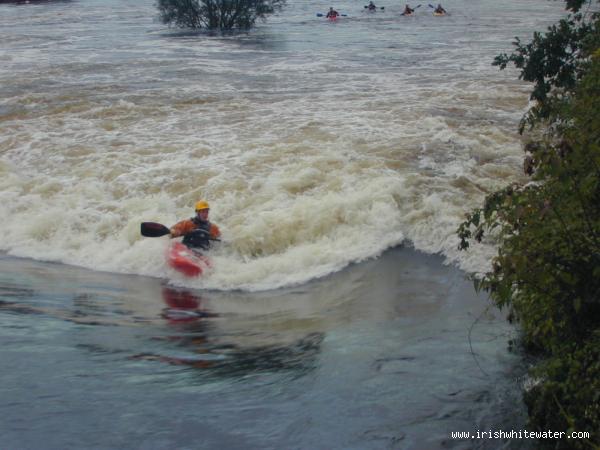 Weir River right high water