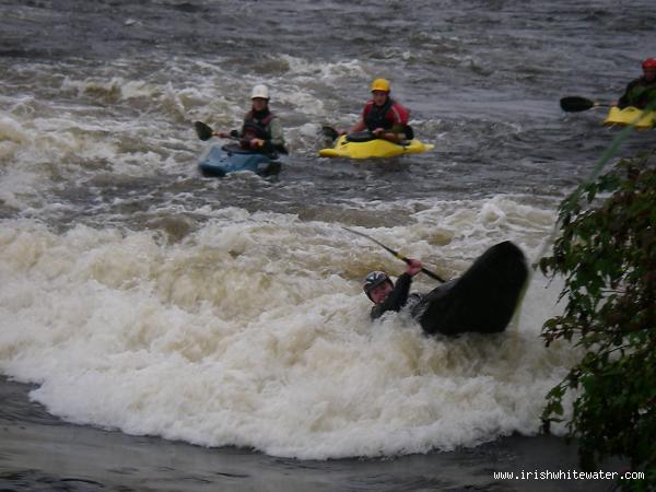 Weir river right medium level.