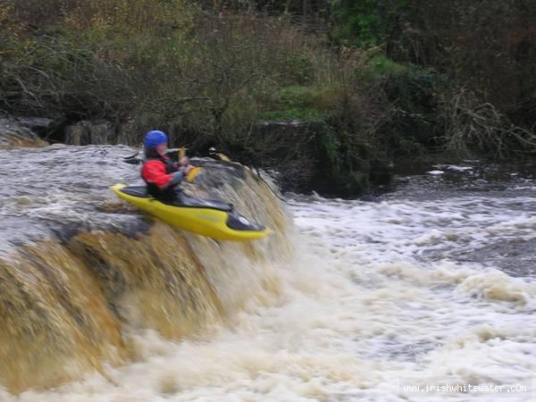 Eoin O'R on one of the drops