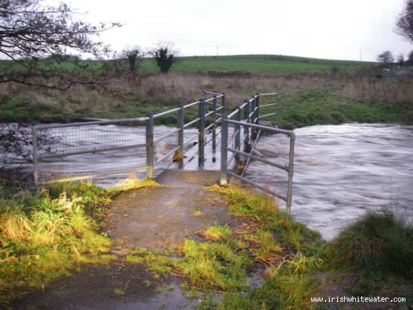 foot bridge 300mts above put in, on high water
