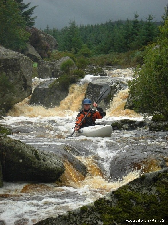 Daragh Power on the island section at low water.