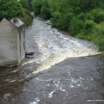 Blackwater/Boyne in Mega High Water-Weir below 1st bridge