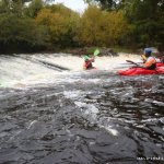 1st weir with shoot in centre (low water)